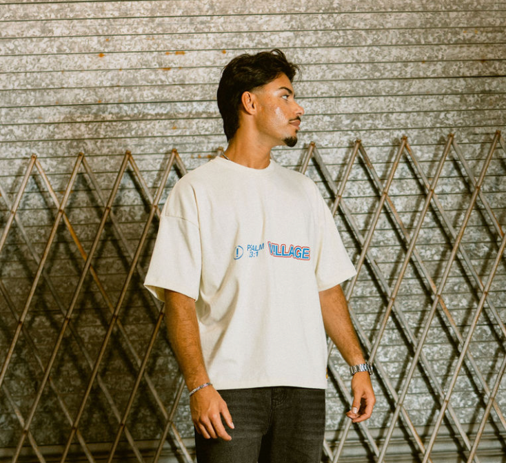 PSALM CREAM TEE