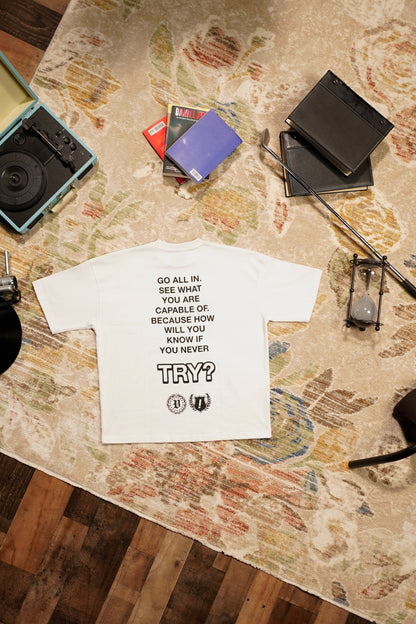 TRY? WHITE TEE
