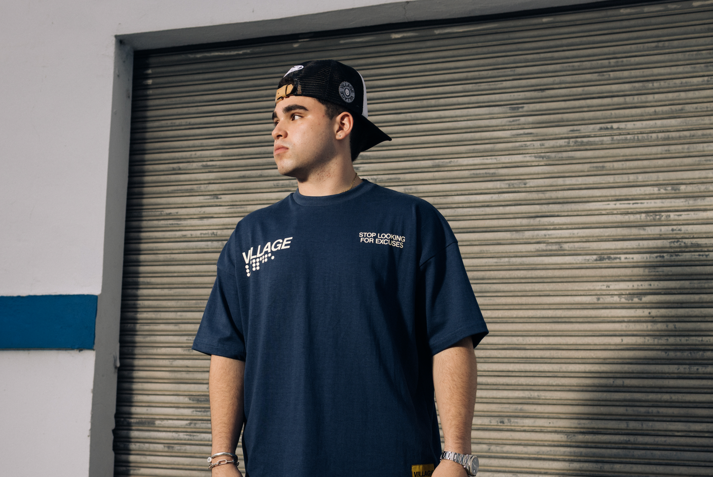 EXCUSES NAVY TEE